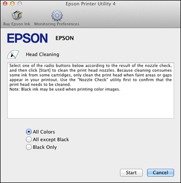 epson pro 4900 program for printhead unclogging and printer adjustments for mac